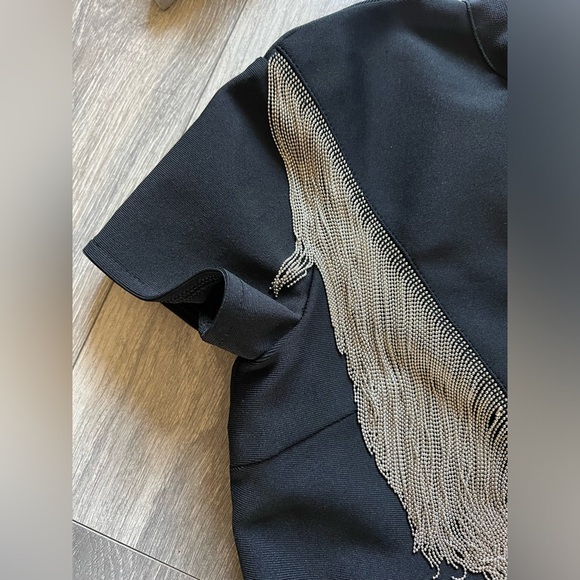 Metal short fringed bodycon dress Unbranded. Size L - Picture 8 of 16